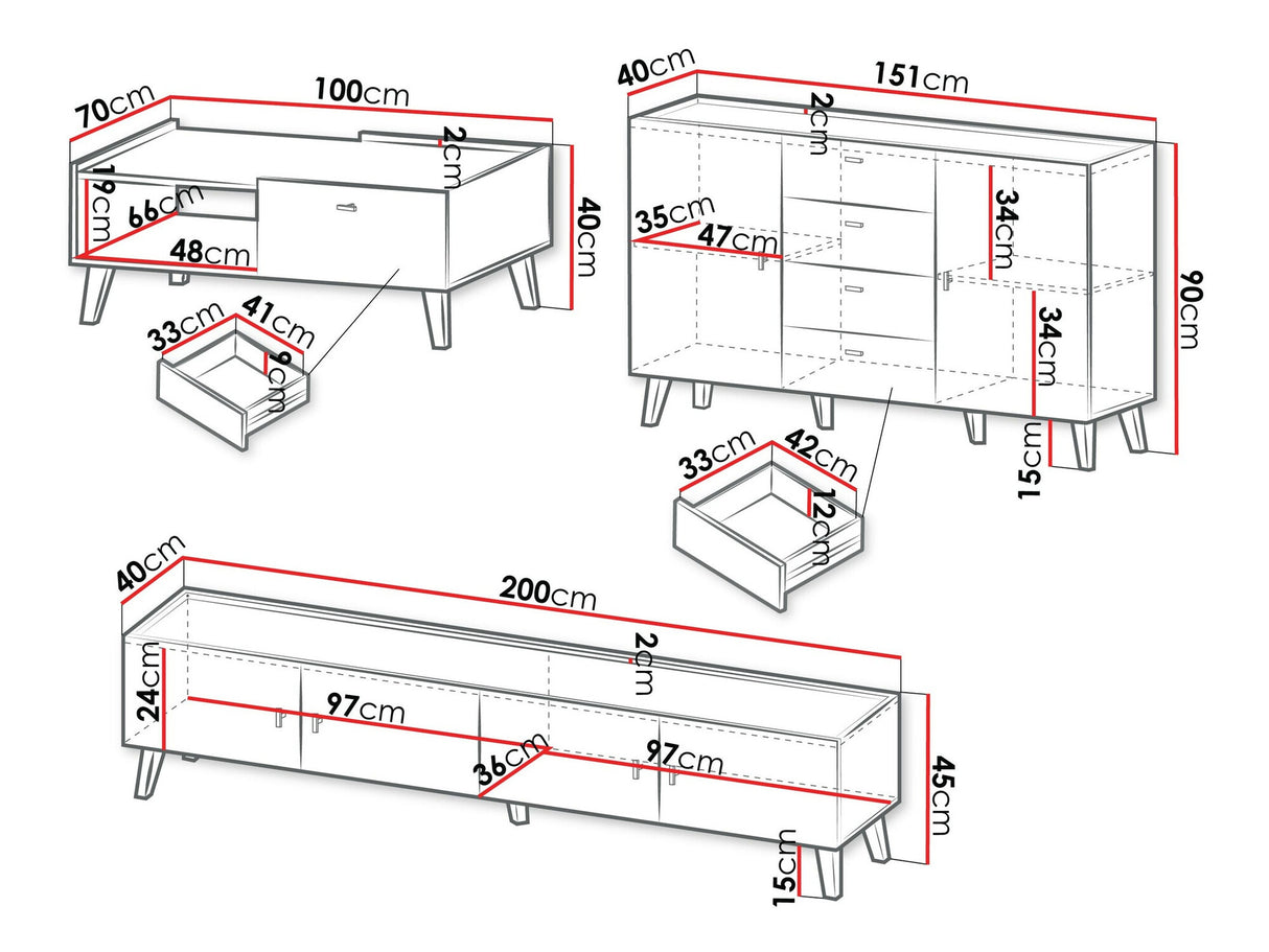 Svetainės komplektas 589368
