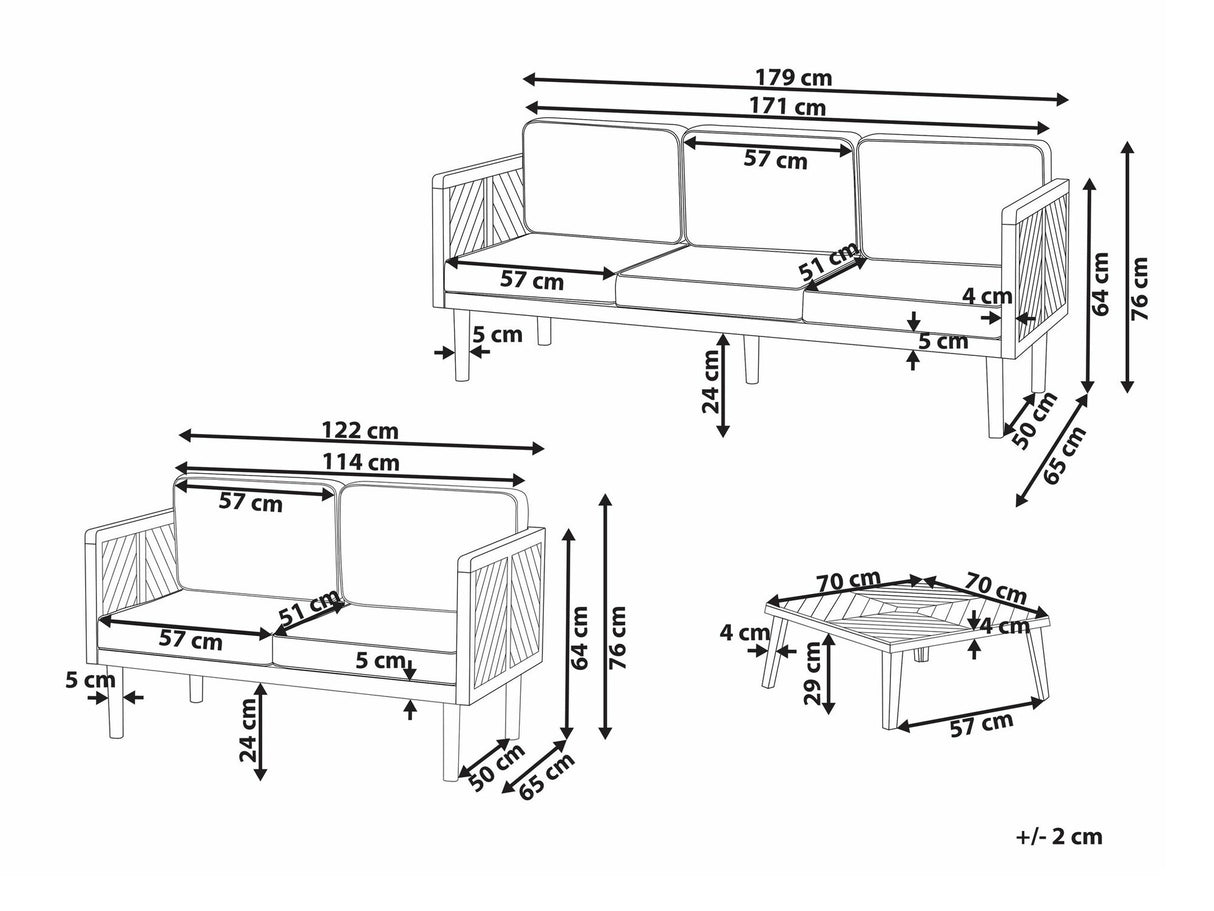 Lauko baldų komplektas 590123
