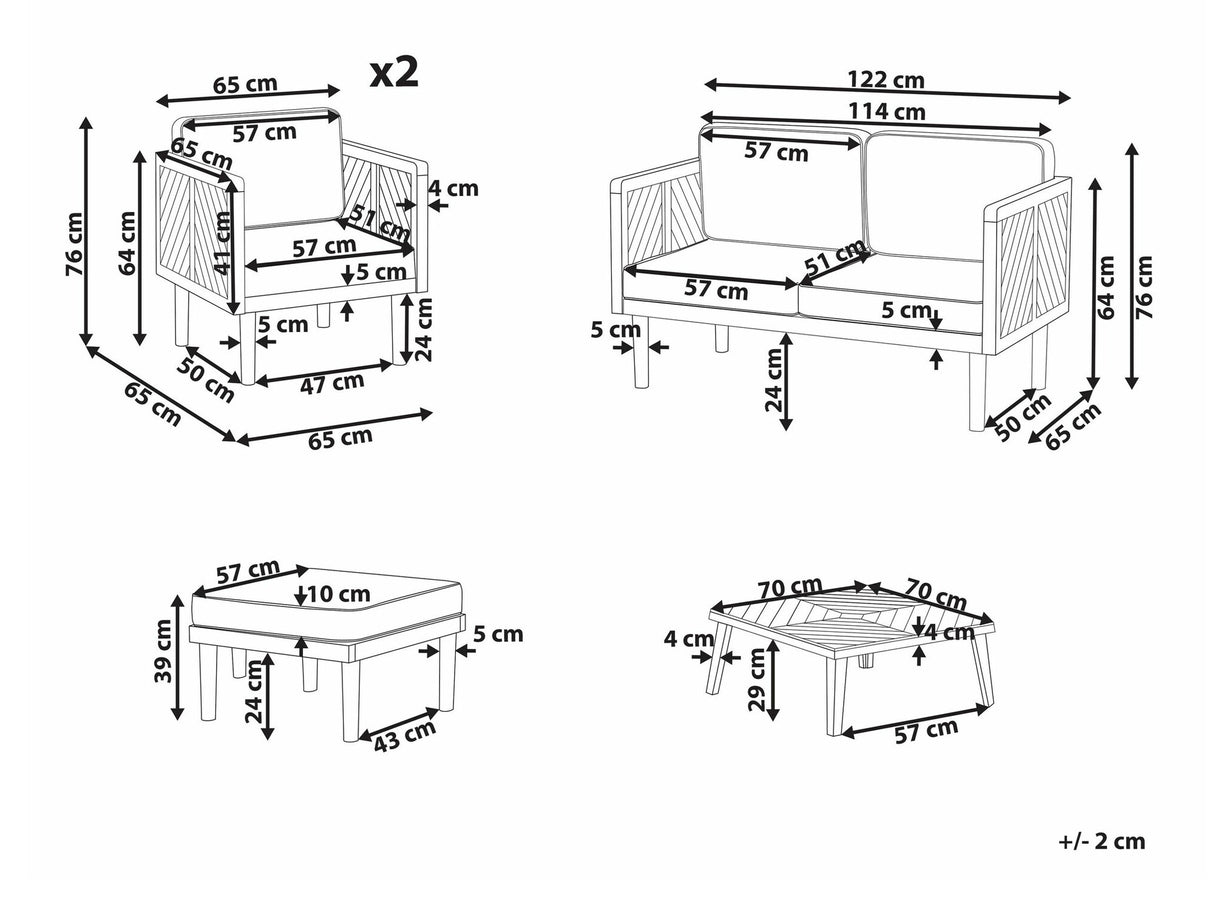 Lauko baldų komplektas 590129