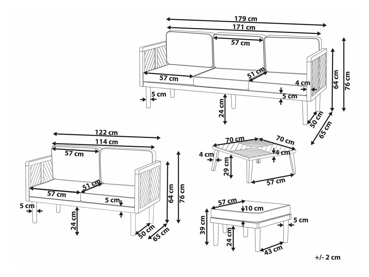 Lauko baldų komplektas 590133
