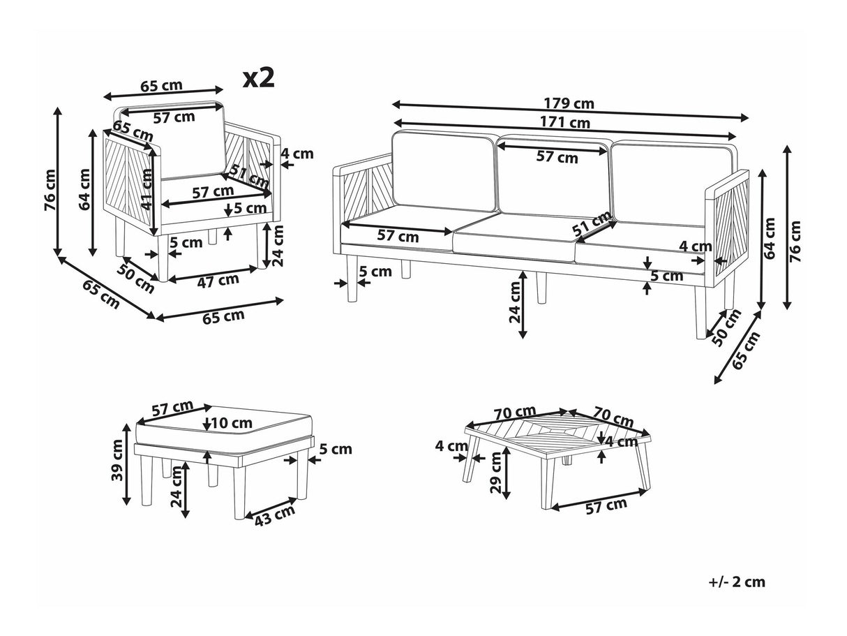 Lauko baldų komplektas 590136