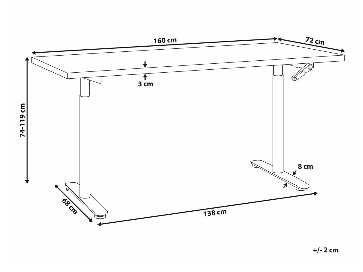 Reguliuojamo aukščio darbo stalas 590456