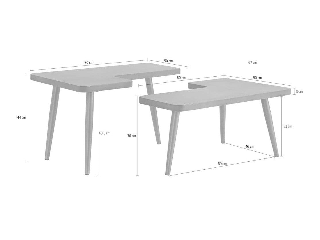 Žurnalinių staliukų komplektas 591344