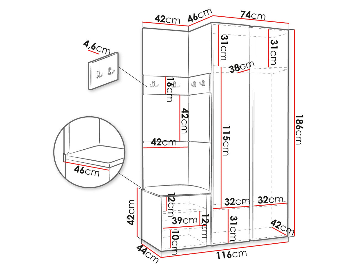 Prieškambario komplektas 481589 4047523
