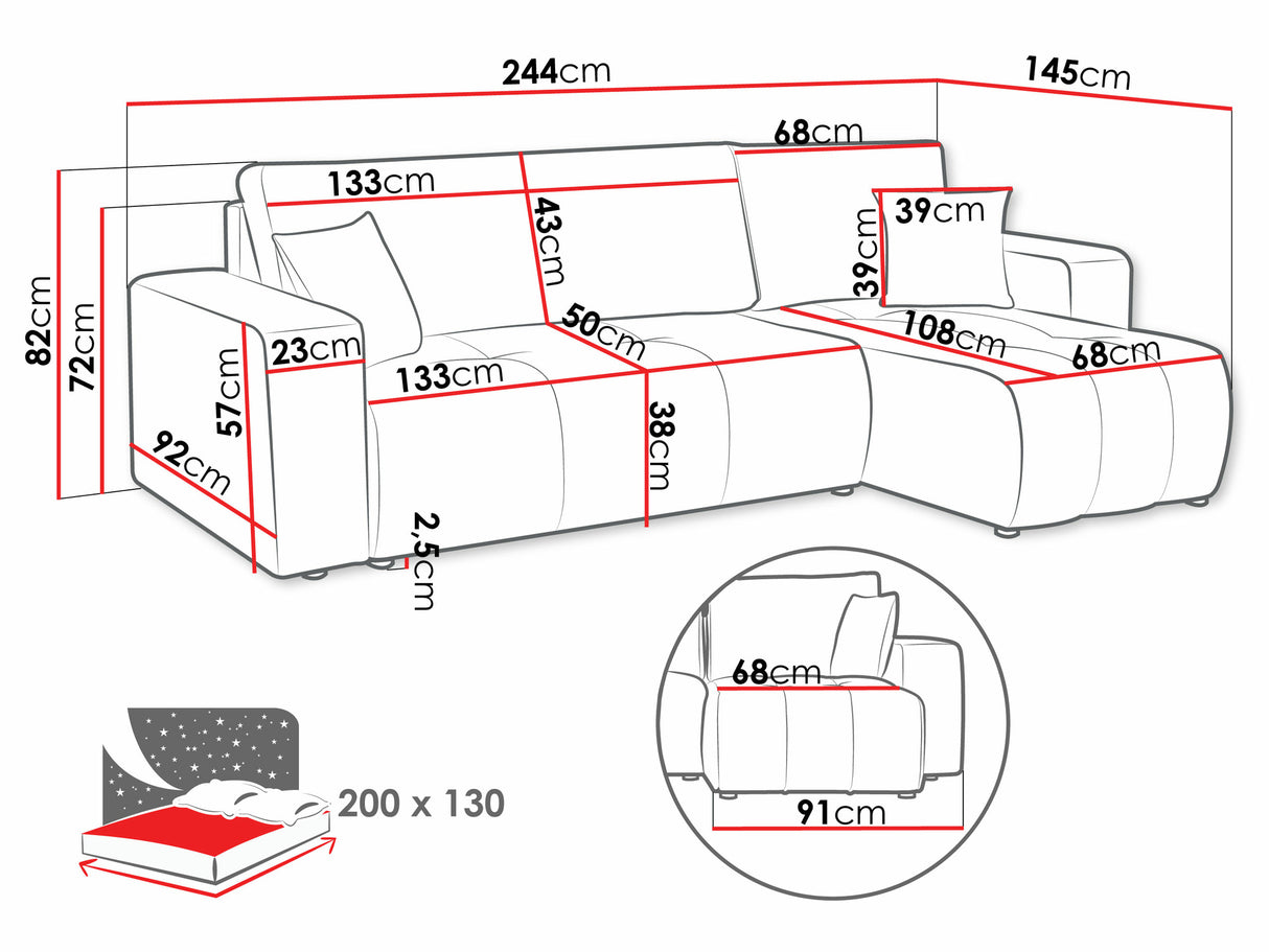 Minkštas kampas 546330
