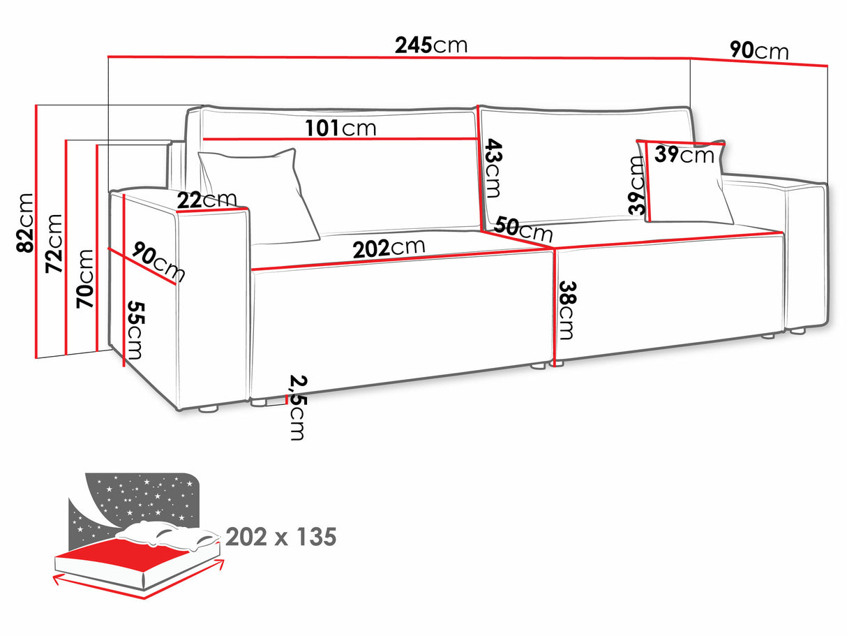 Sofa lova 550758