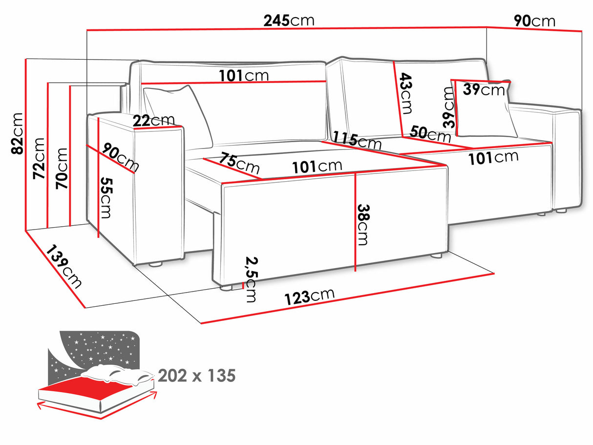 Sofa lova 550785