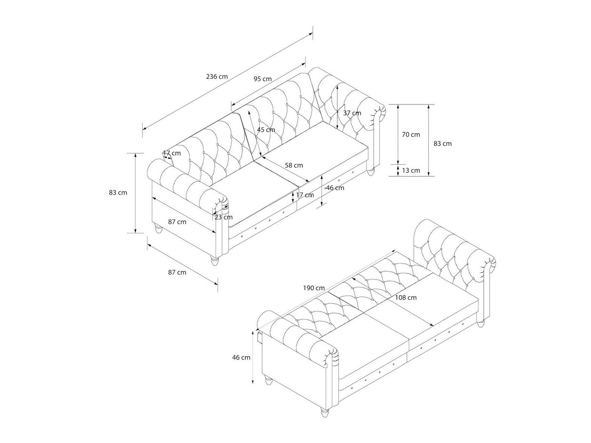 Chesterfield sofa 440625