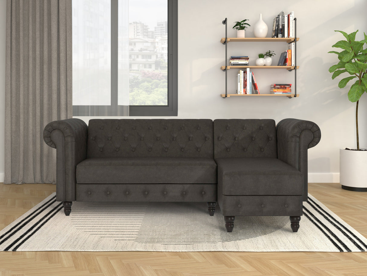 Chesterfield minkštas kampas 513819