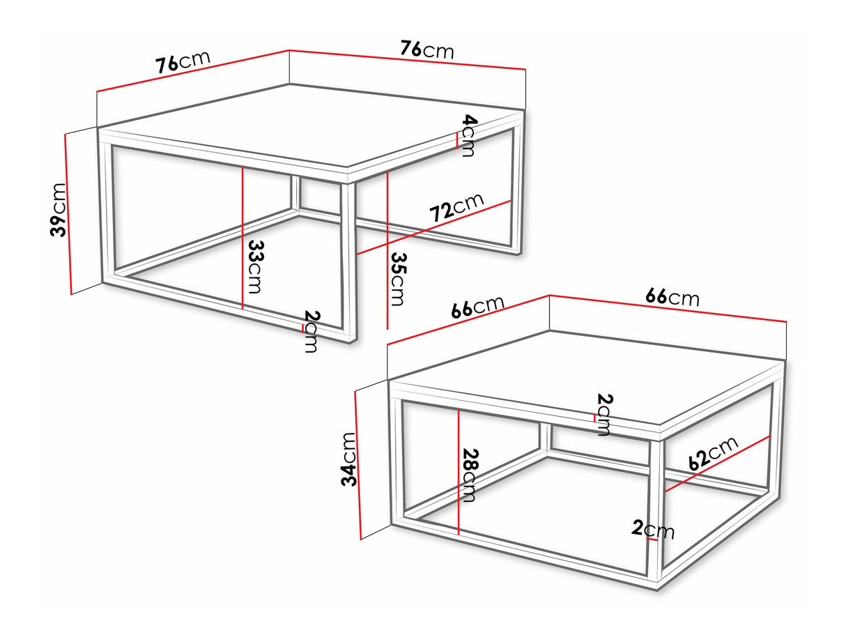 Žurnalinių staliukų komplektas 592152