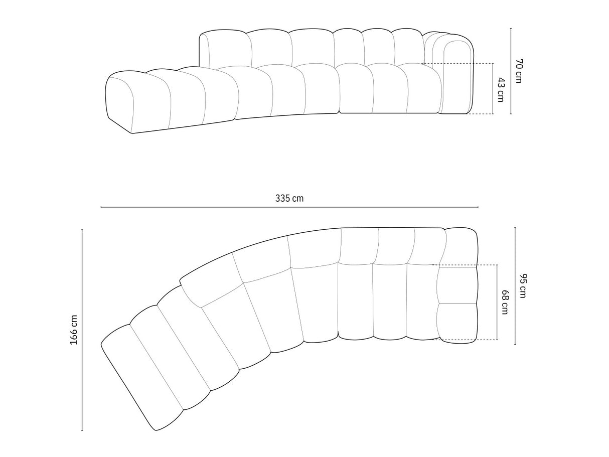 Modulinis minkštas kampas 592648