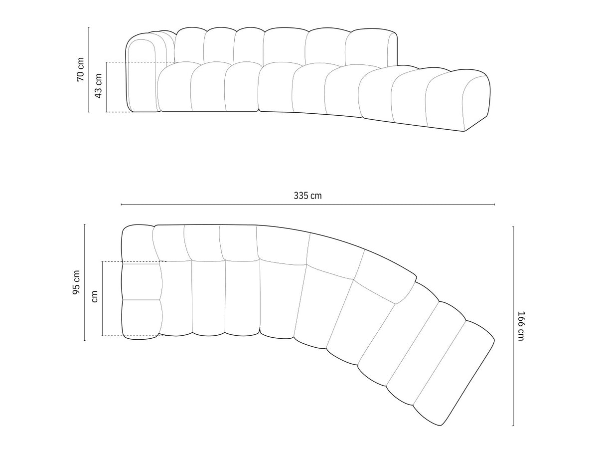 Modulinis minkštas kampas 592648