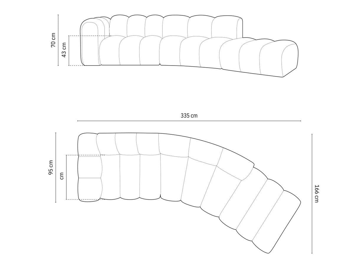 Modulinis minkštas kampas 592648