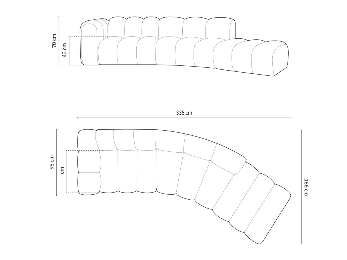 Modulinis minkštas kampas 592648