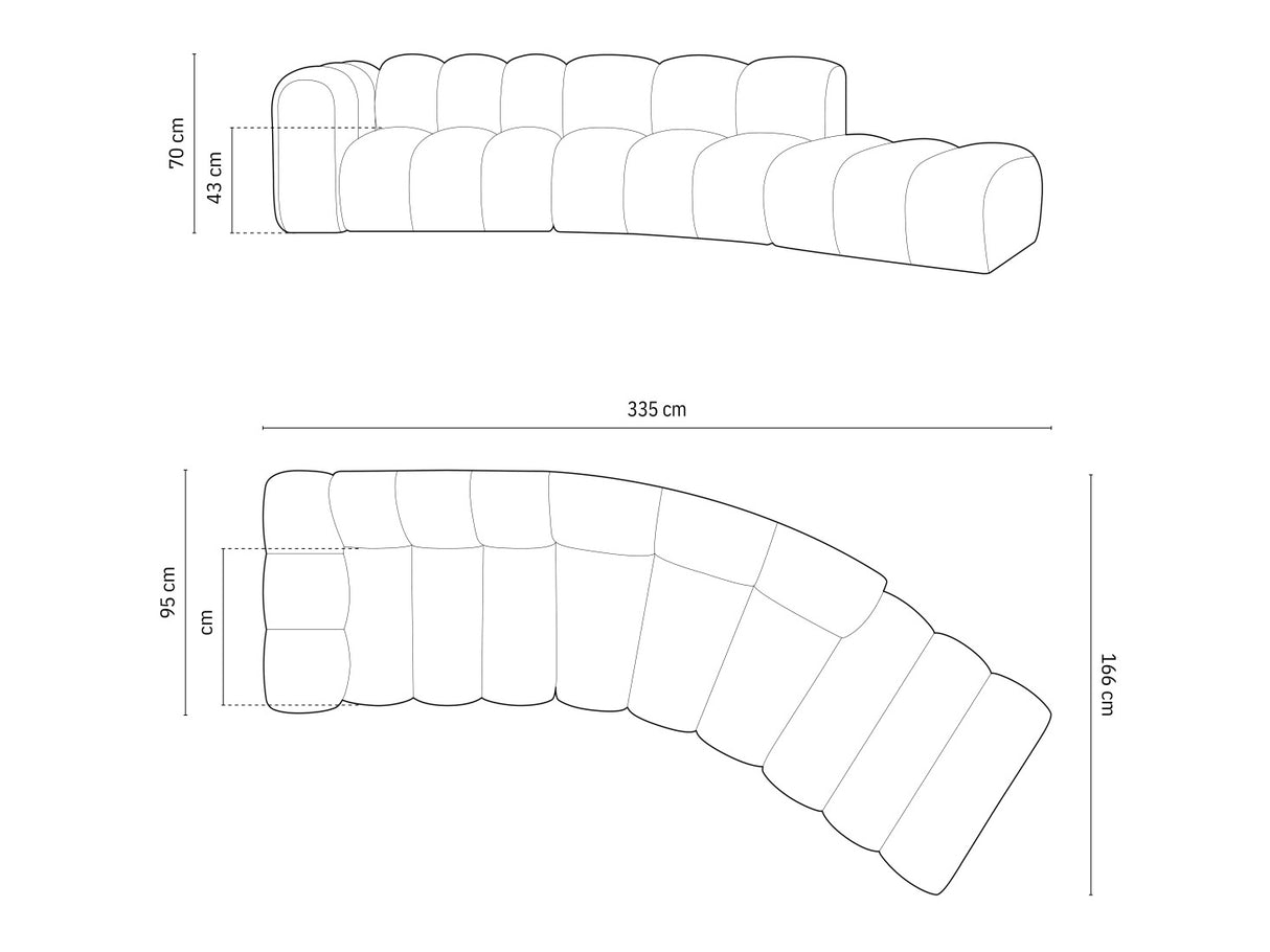 Modulinis minkštas kampas 592648