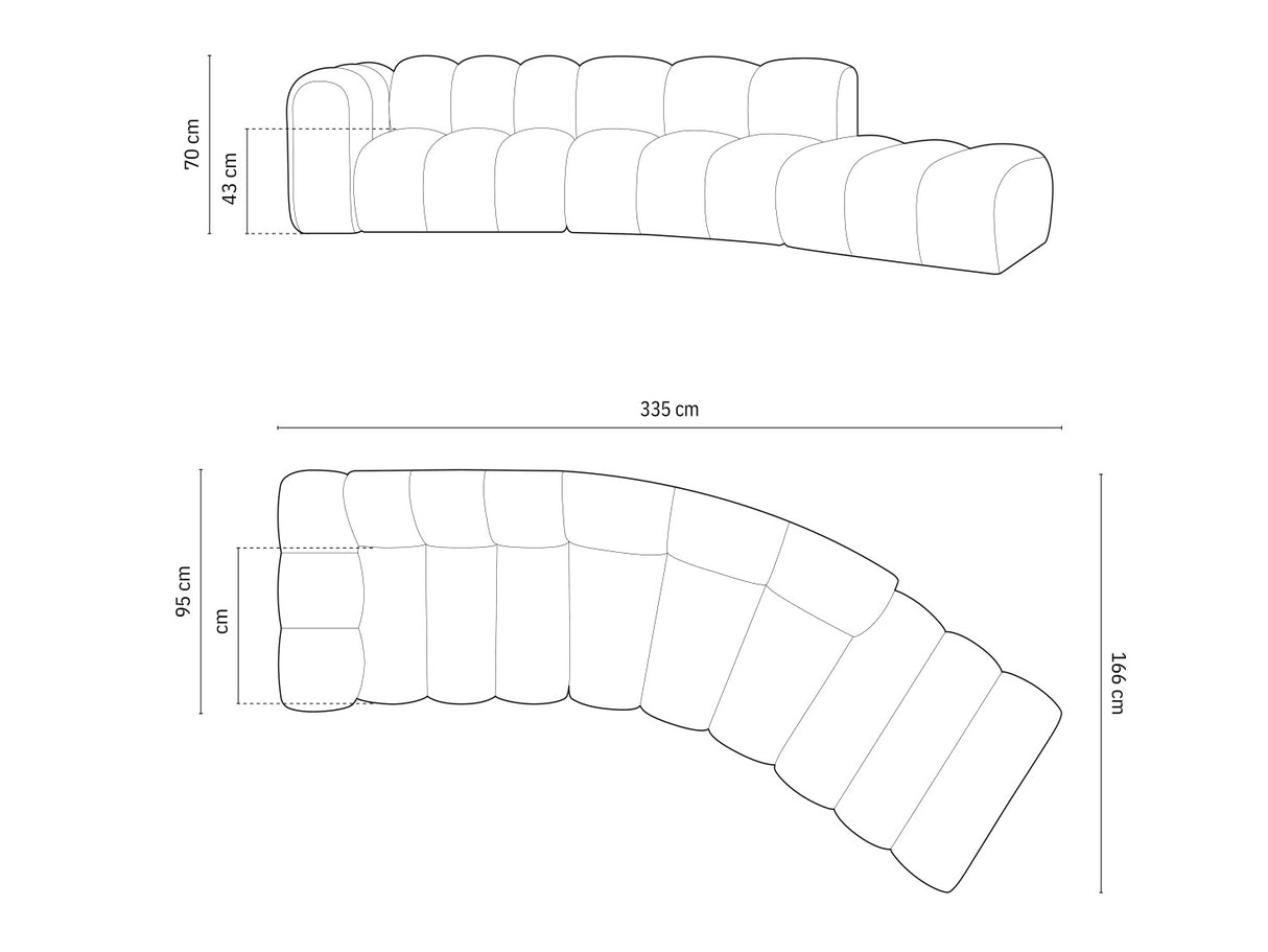 Modulinis minkštas kampas 592648