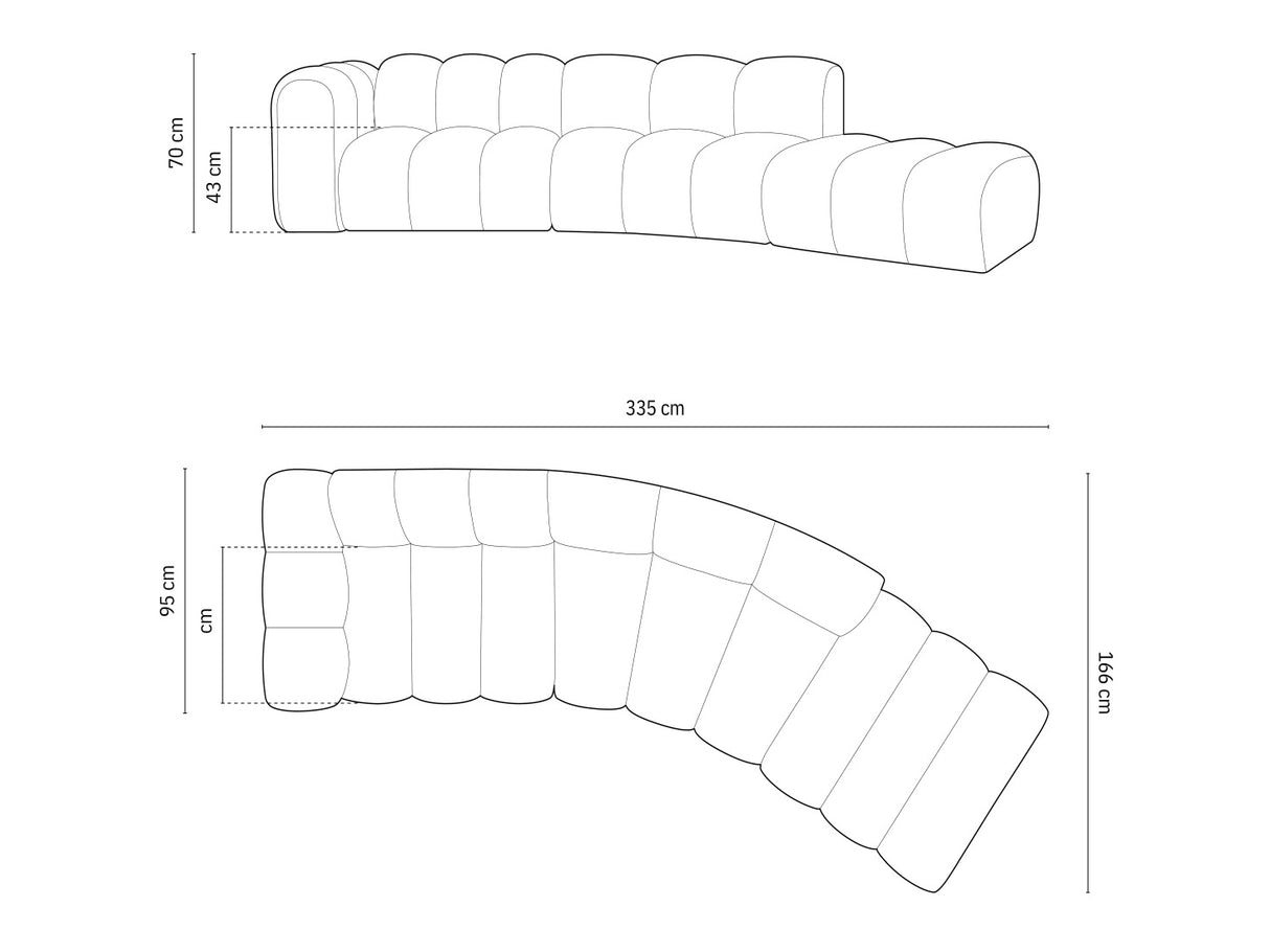 Modulinis minkštas kampas 592648