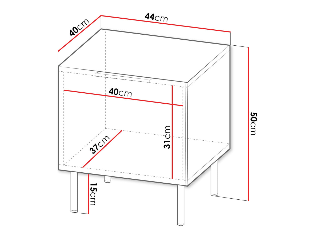 Naktinių staliukų komplektas 592734