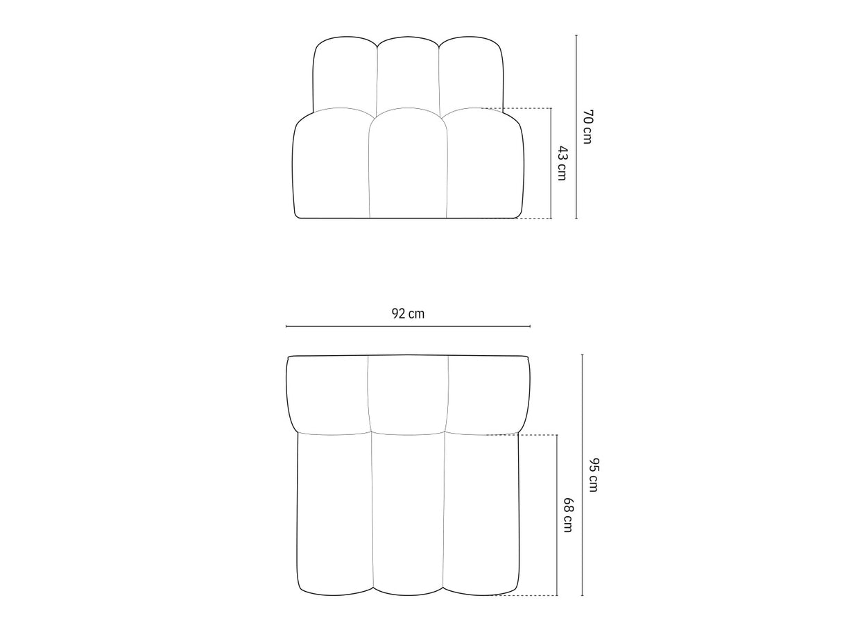 Modulinis fotelis 592811