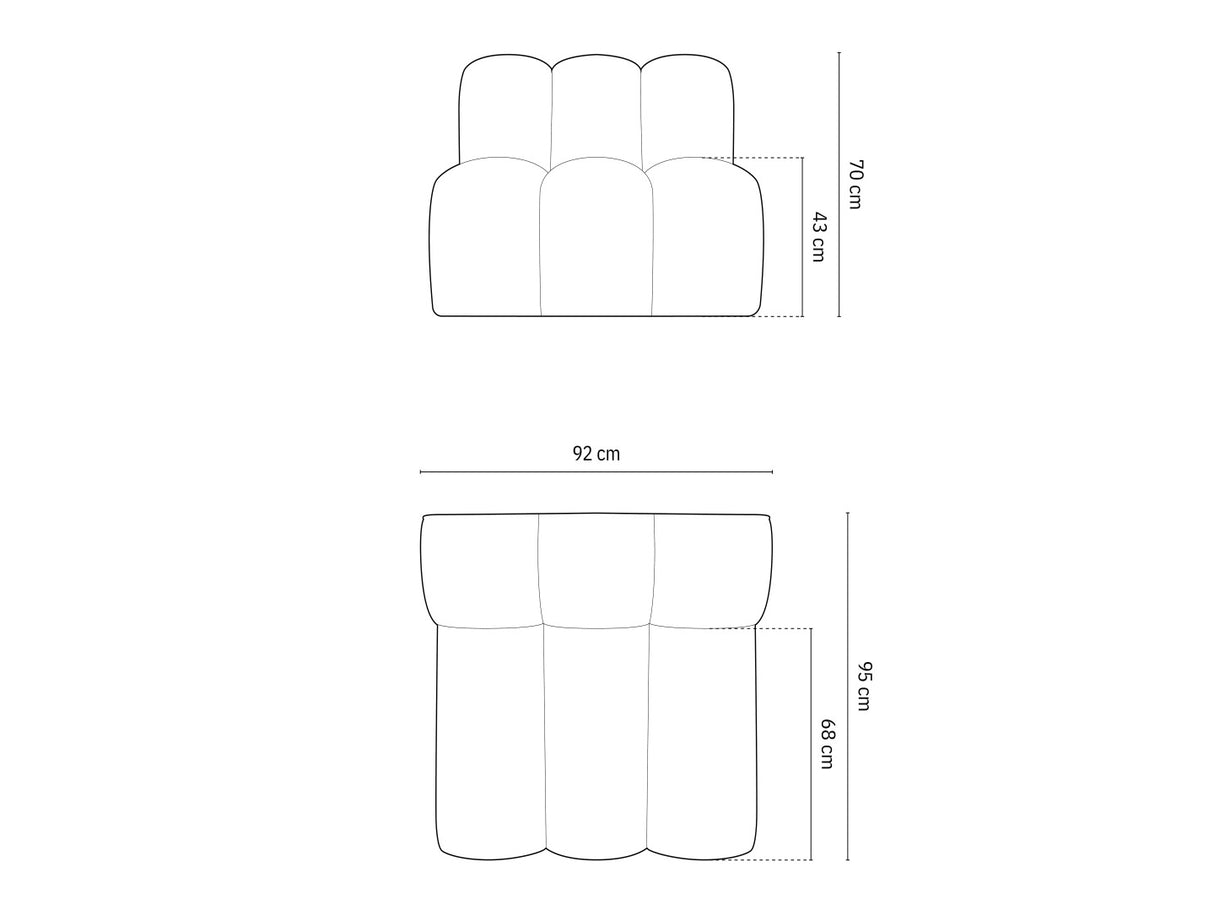 Modulinis fotelis 592811