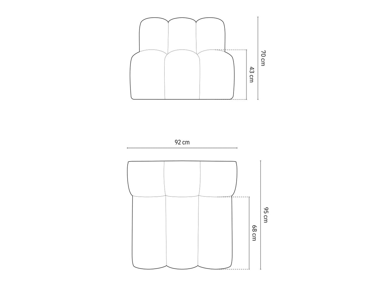 Modulinis fotelis 592811