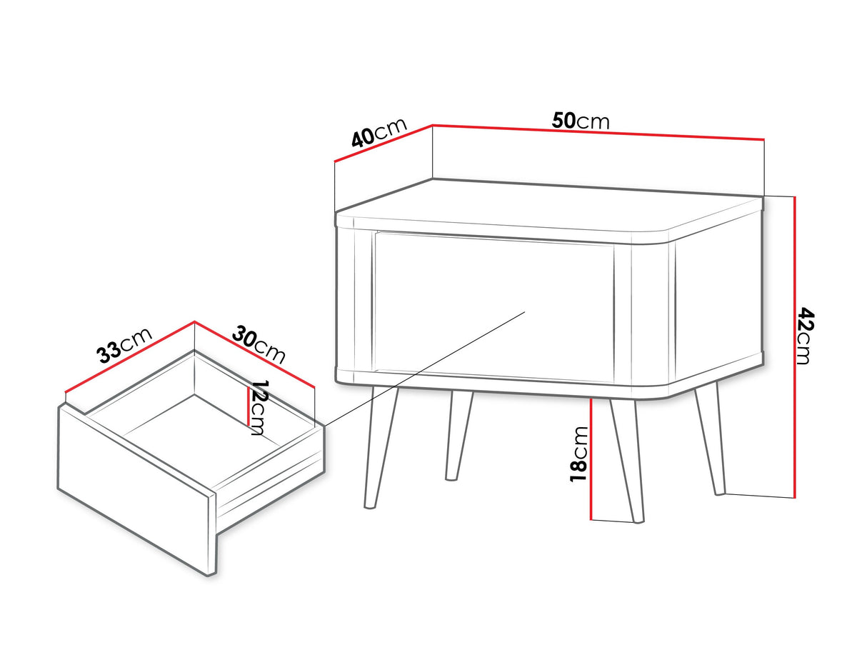 Naktinis staliukas 593267
