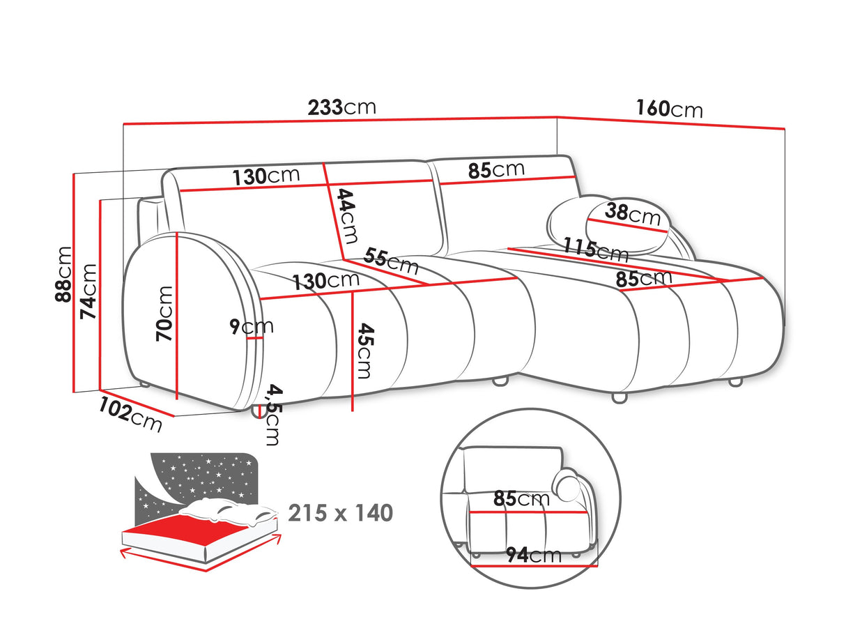 Minkštas kampas 593423