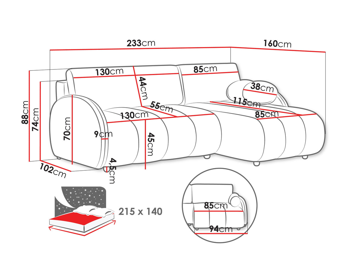 Minkštas kampas 593423