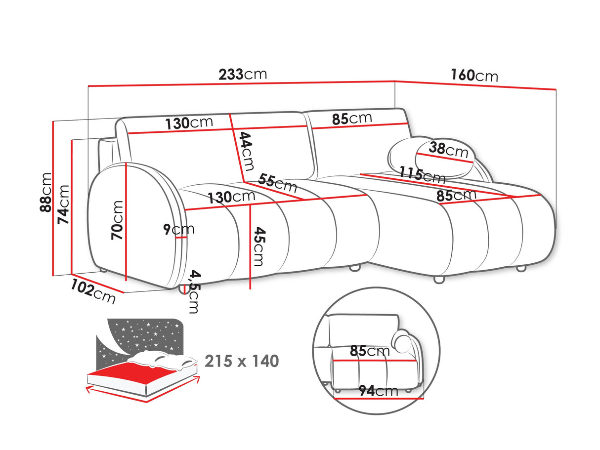 Minkštas kampas 593423
