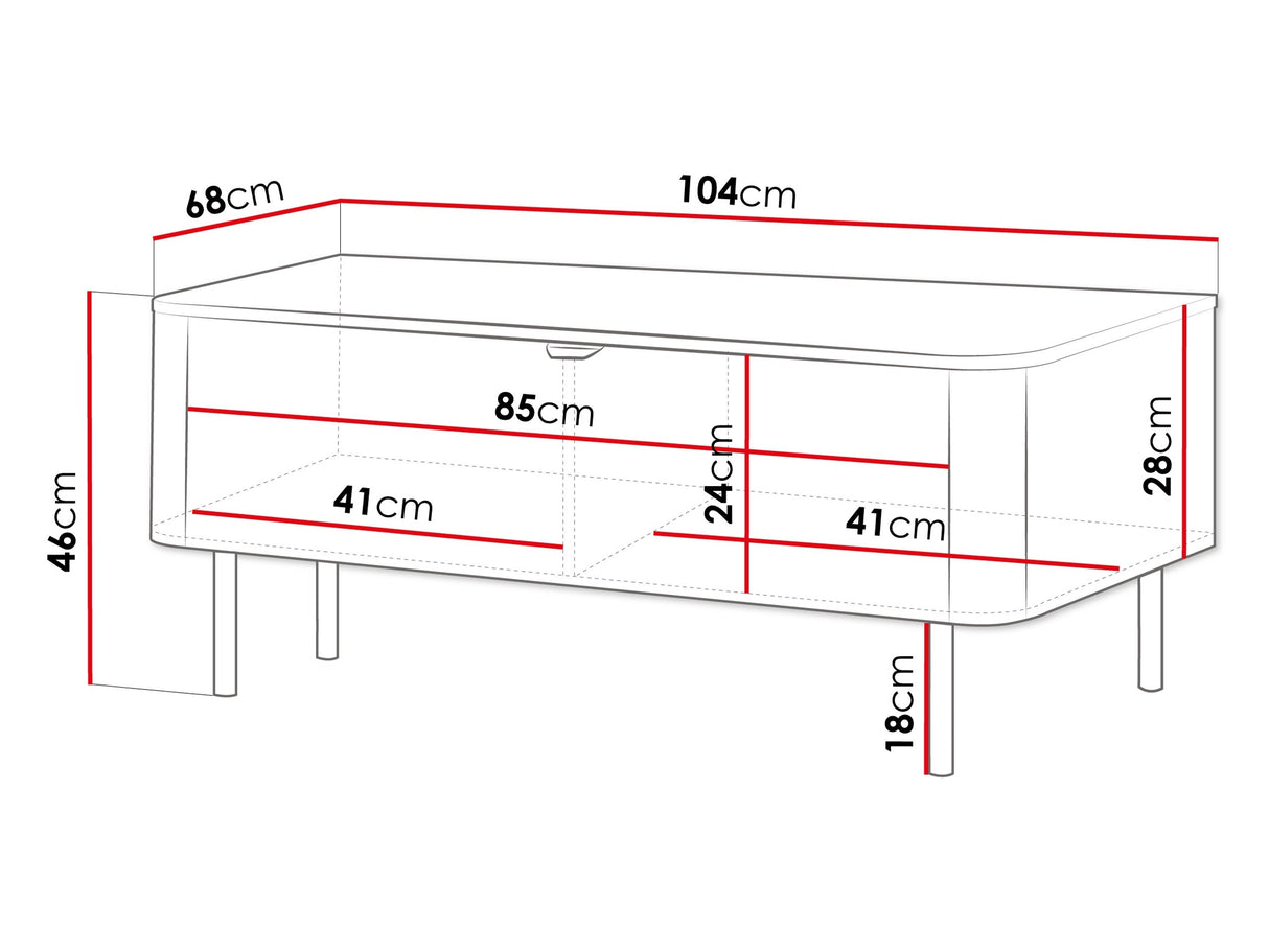 Žurnalinis staliukas 594039
