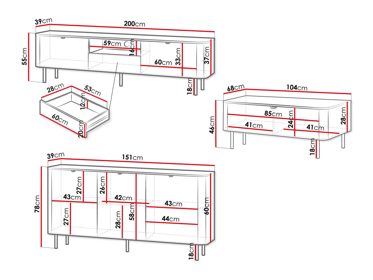 Svetainės komplektas 594042
