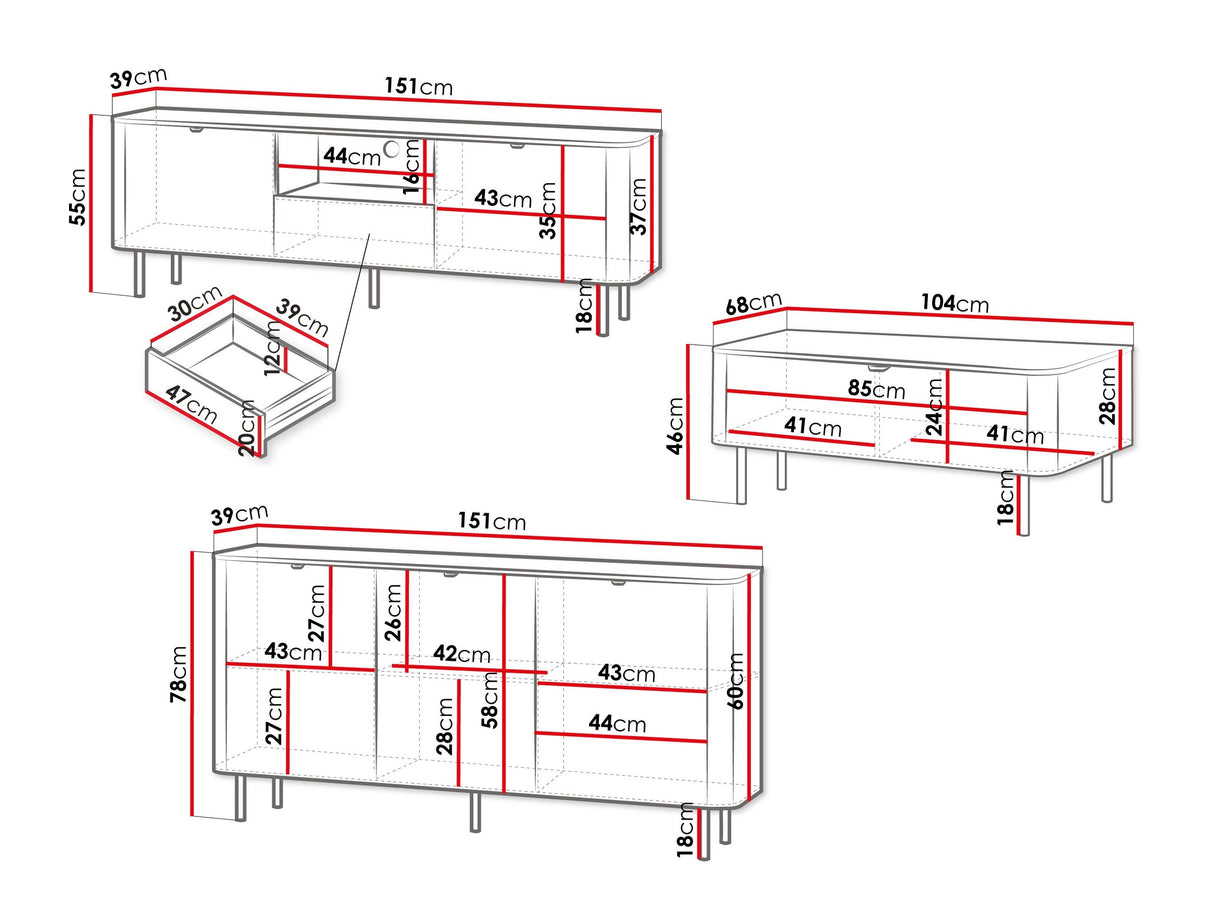Svetainės komplektas 594048