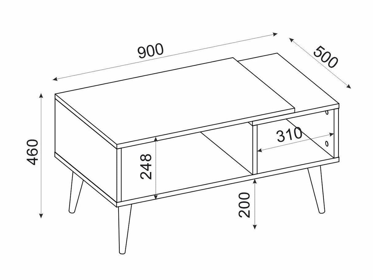 Žurnalinis staliukas 594806