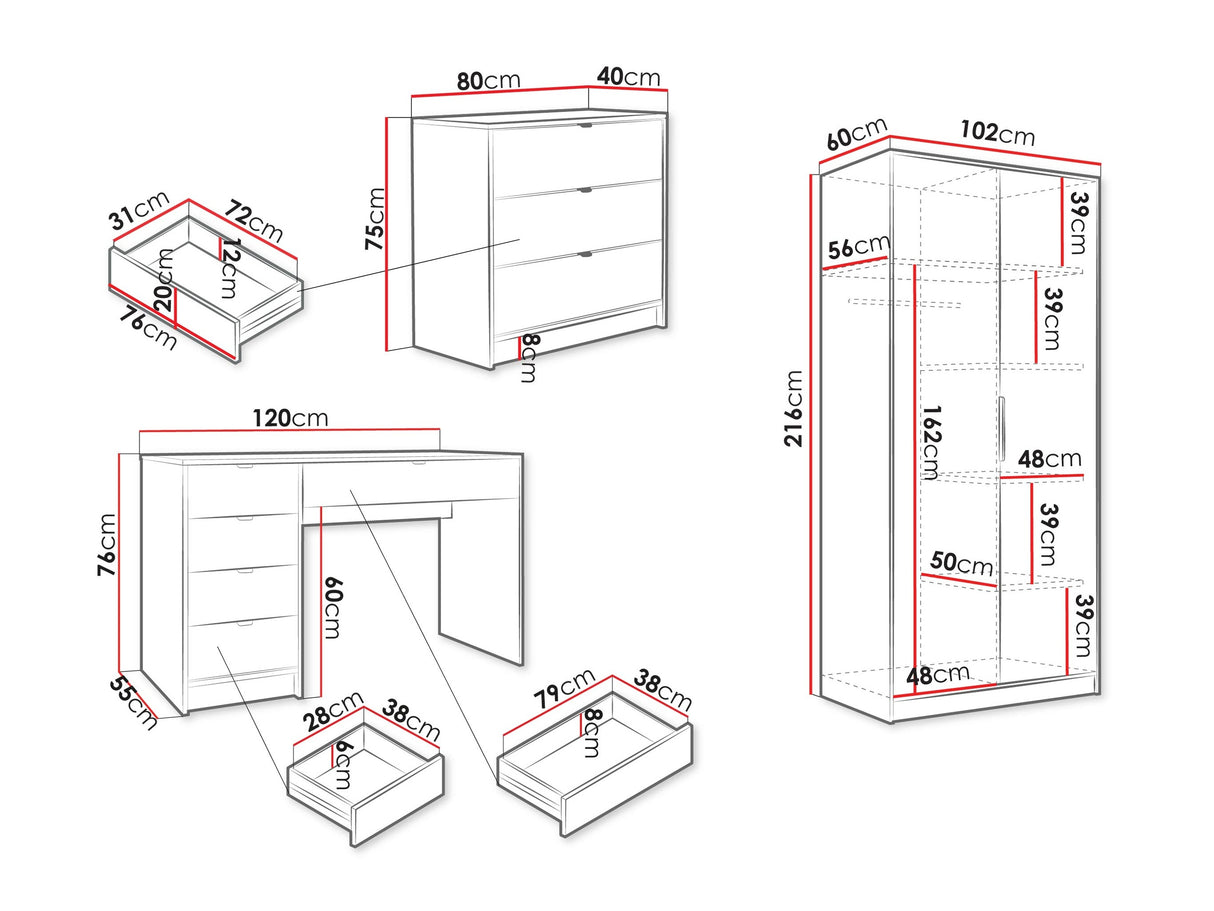 Biuro komplektas 594826