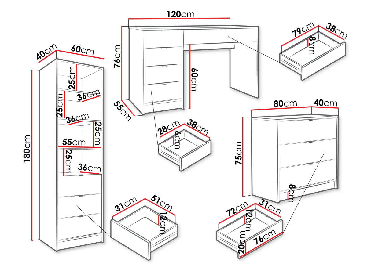 Namų biuro komplektas 594828