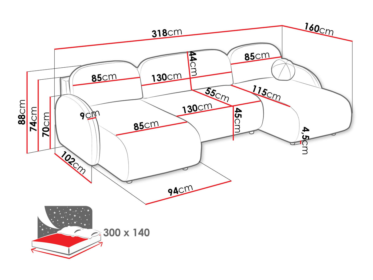 Minkštas kampas 595133