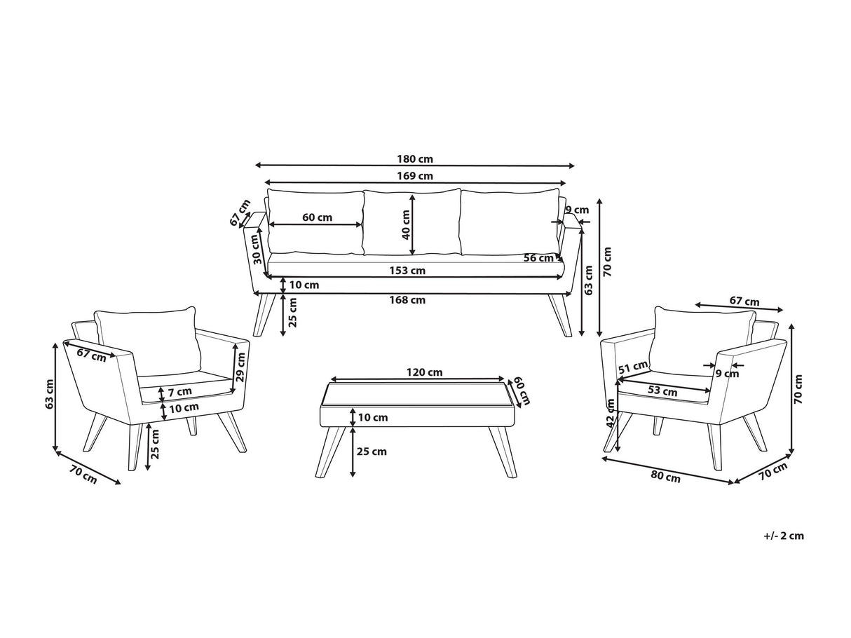 Lauko baldų komplektas 595180