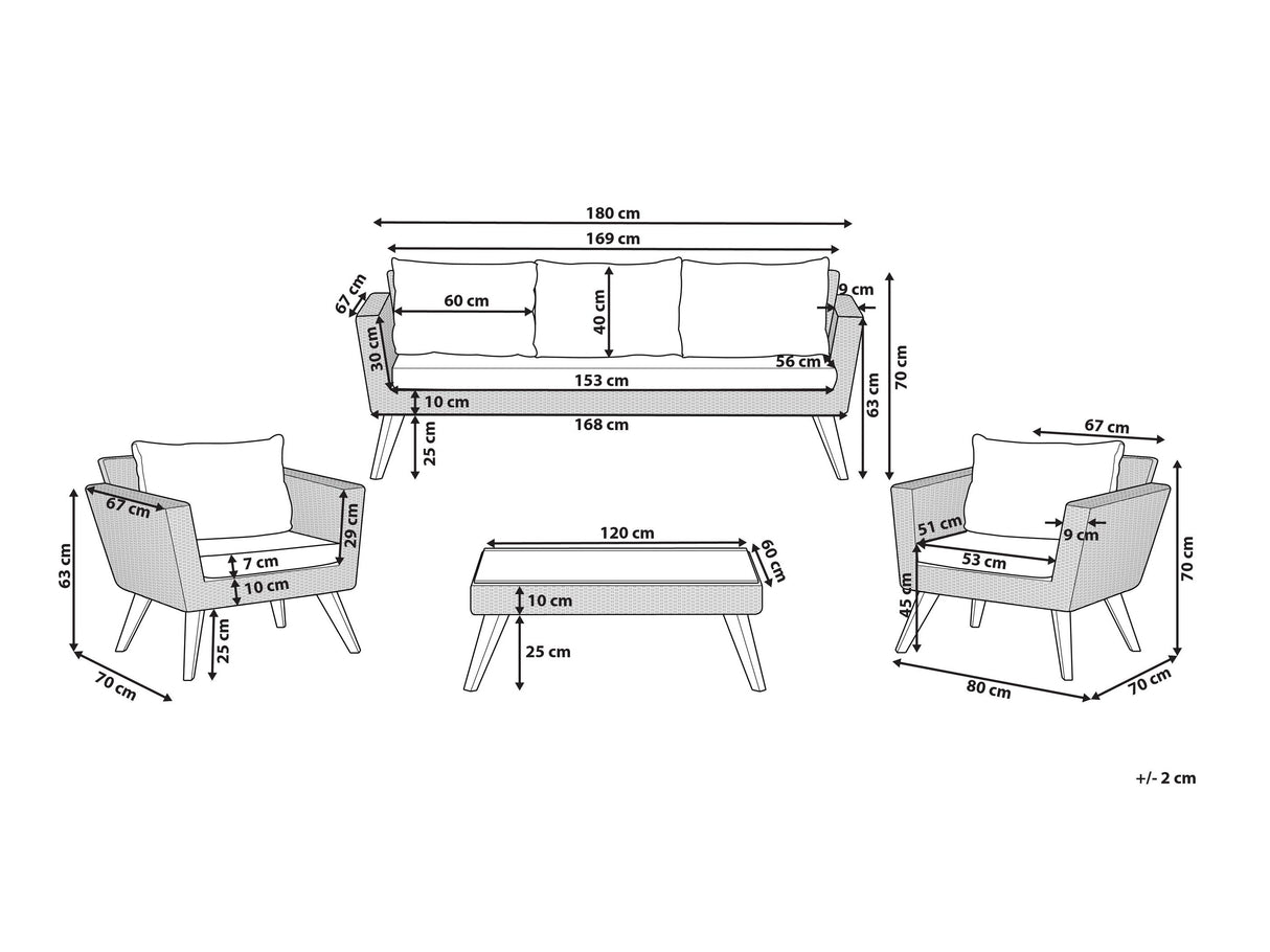 Lauko baldų komplektas 595180
