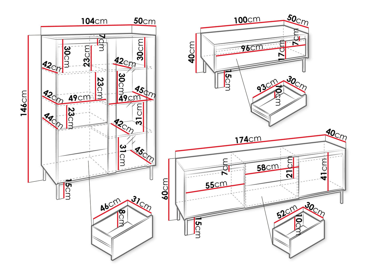 Svetainės komplektas 595464