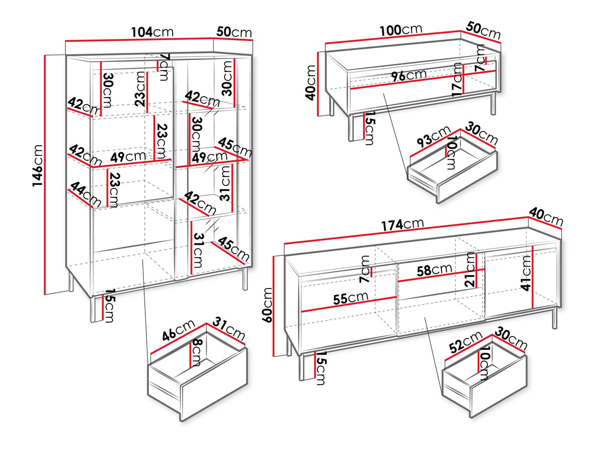 Svetainės komplektas 595464