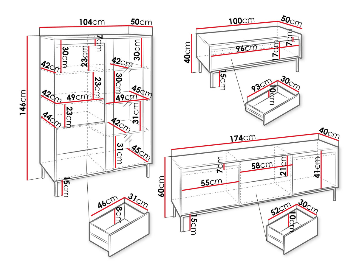 Svetainės komplektas 595464