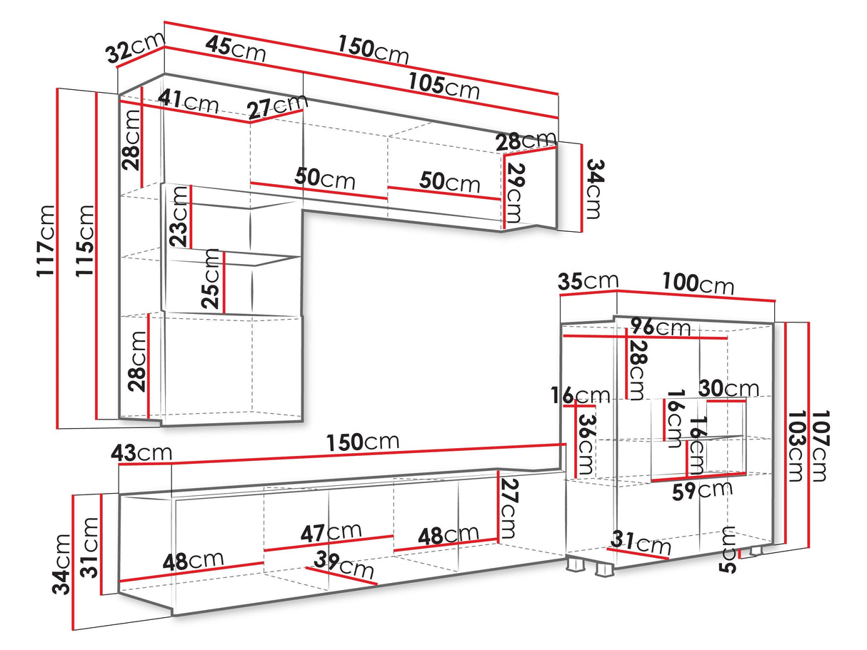 Svetainės komplektas 61423