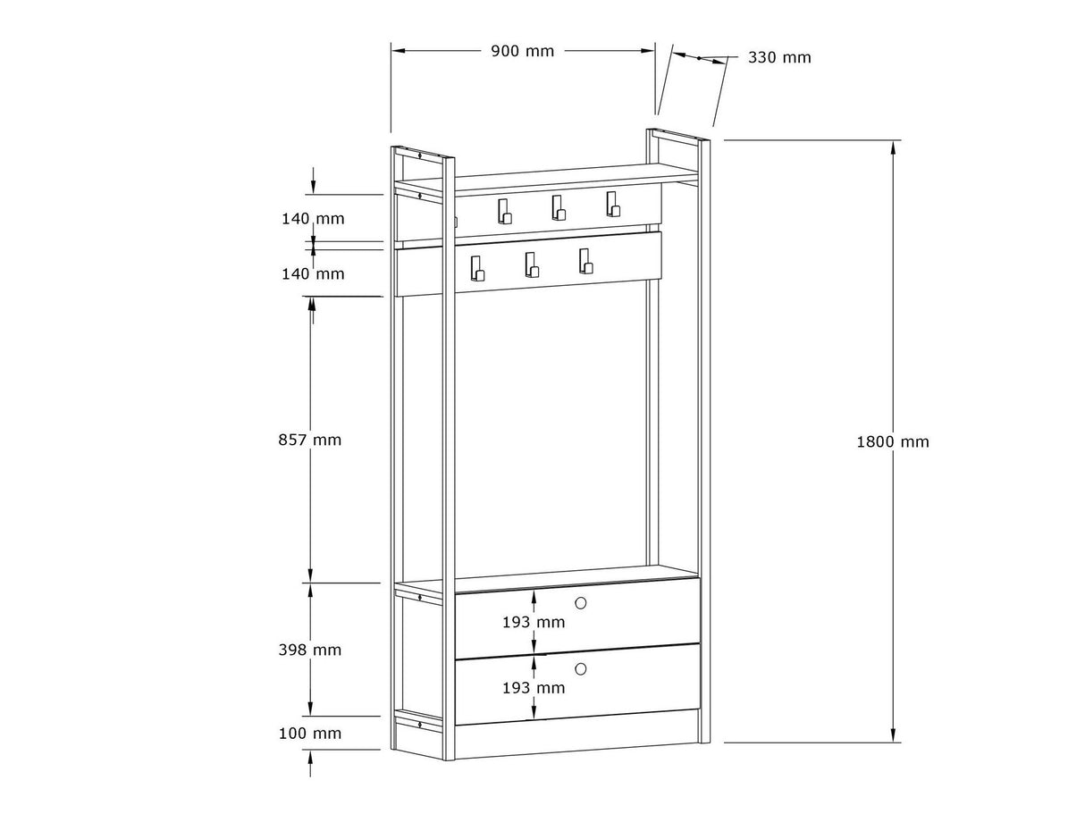 Prieškambario komplektas 595706