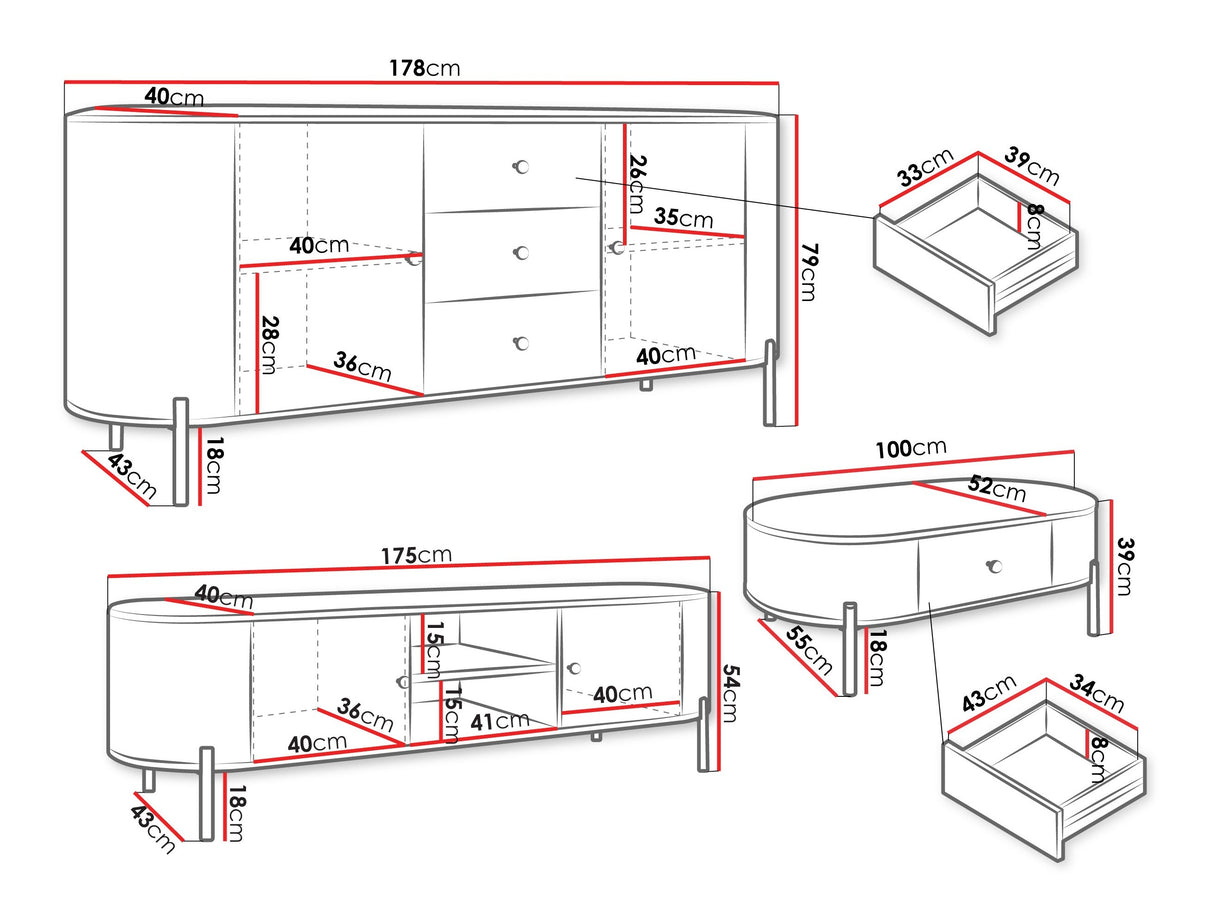 Svetainės komplektas 596199