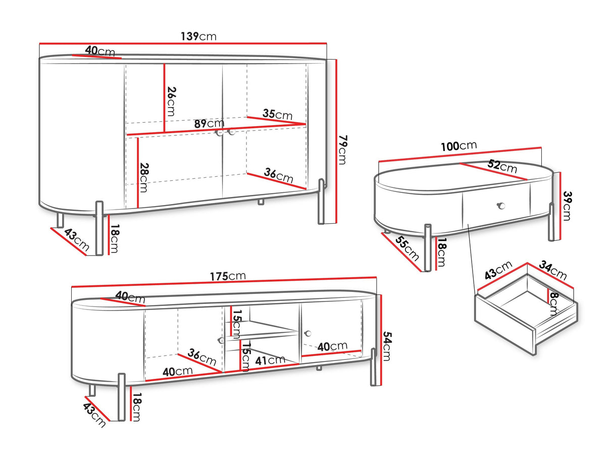 Svetainės komplektas 596205