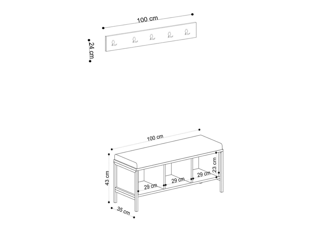 Prieškambario komplektas 597150