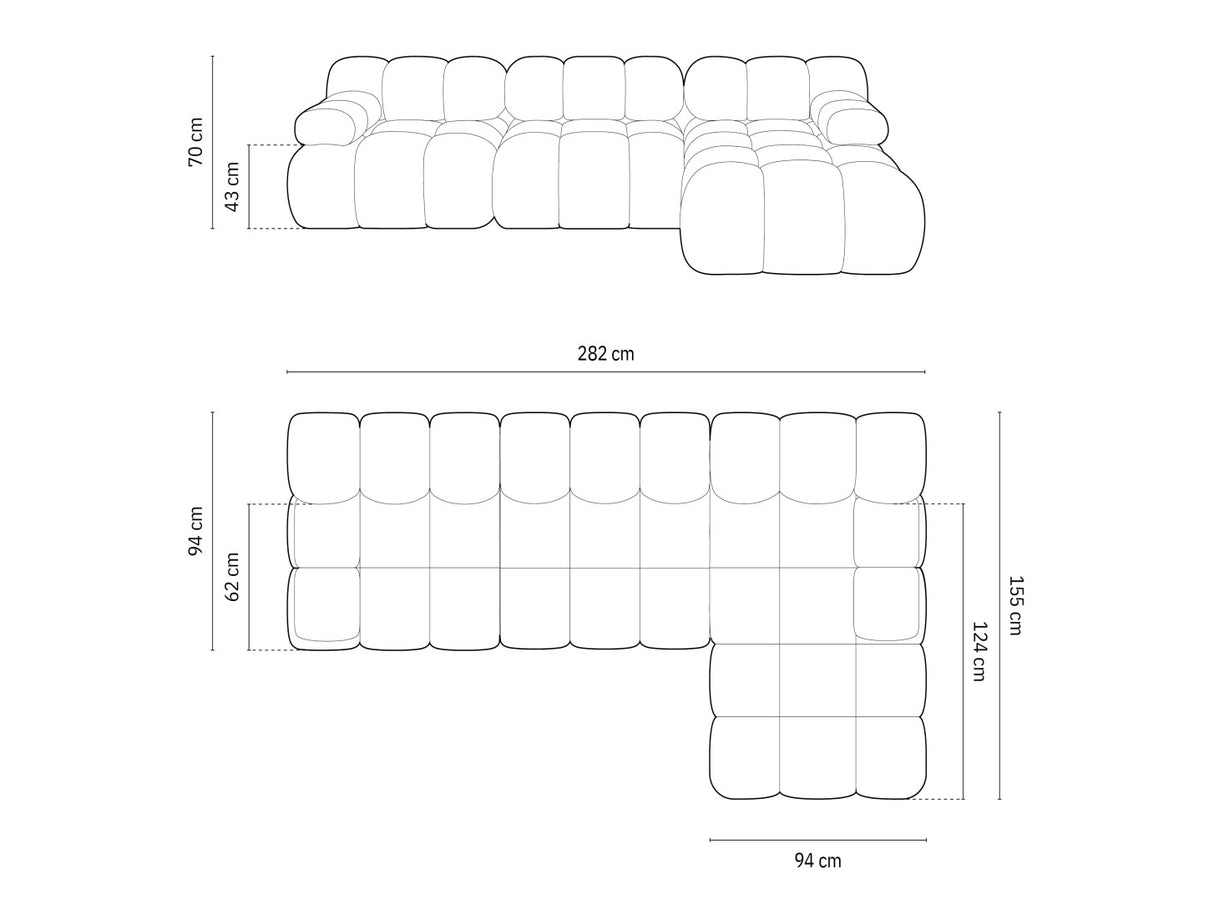 Modulinis minkštas kampas 598801