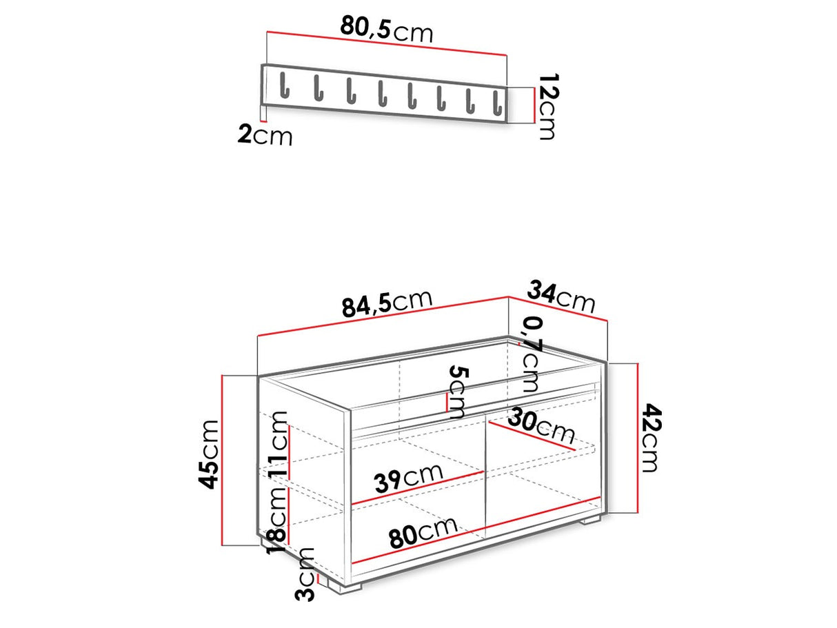 Prieškambario komplektas 301602
