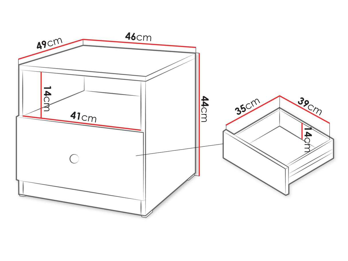 Naktinis staliukas 599967