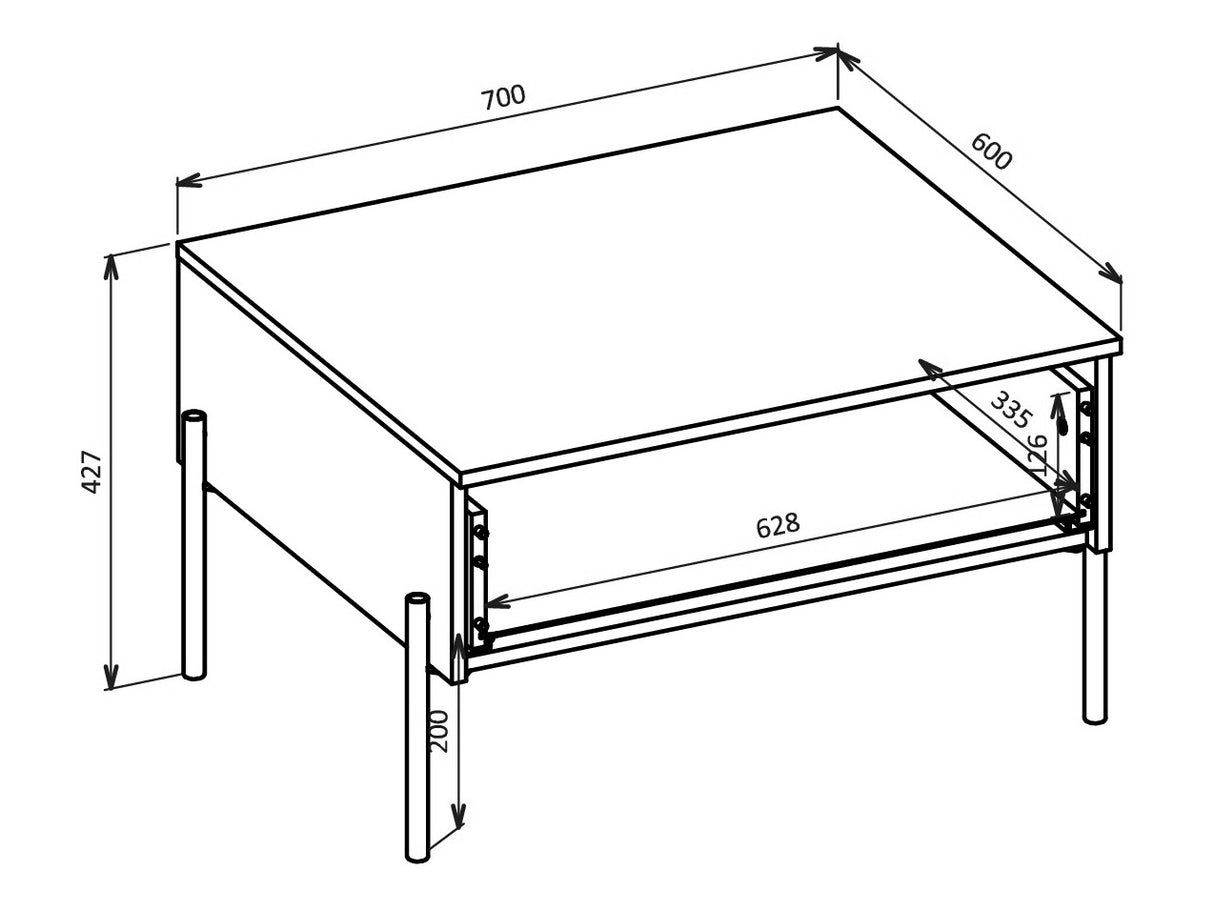 Žurnalinis staliukas 601558